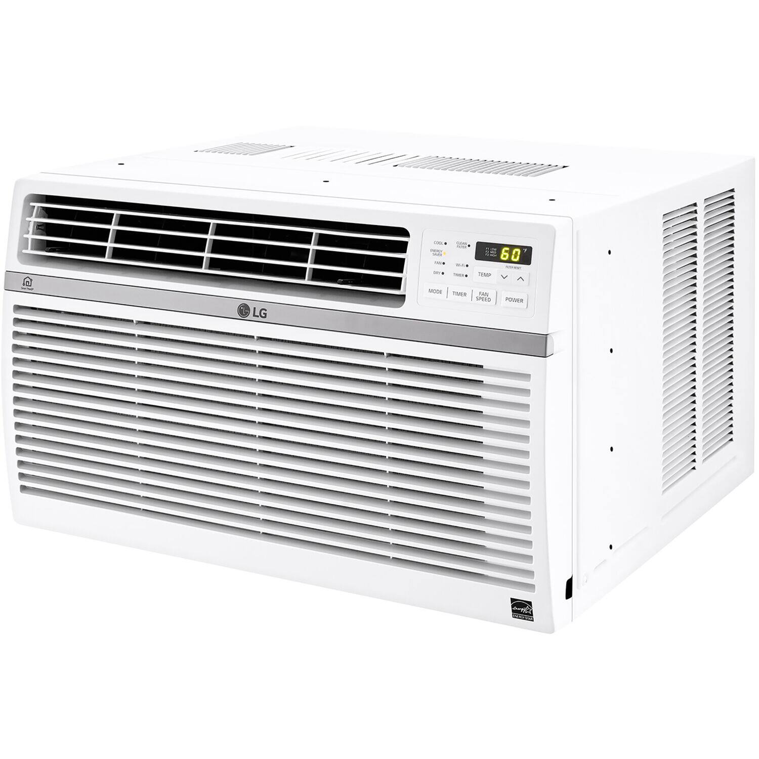 Alt View 6. LG - 24,500 BTU 230V Window Smart Air Conditioner - White.