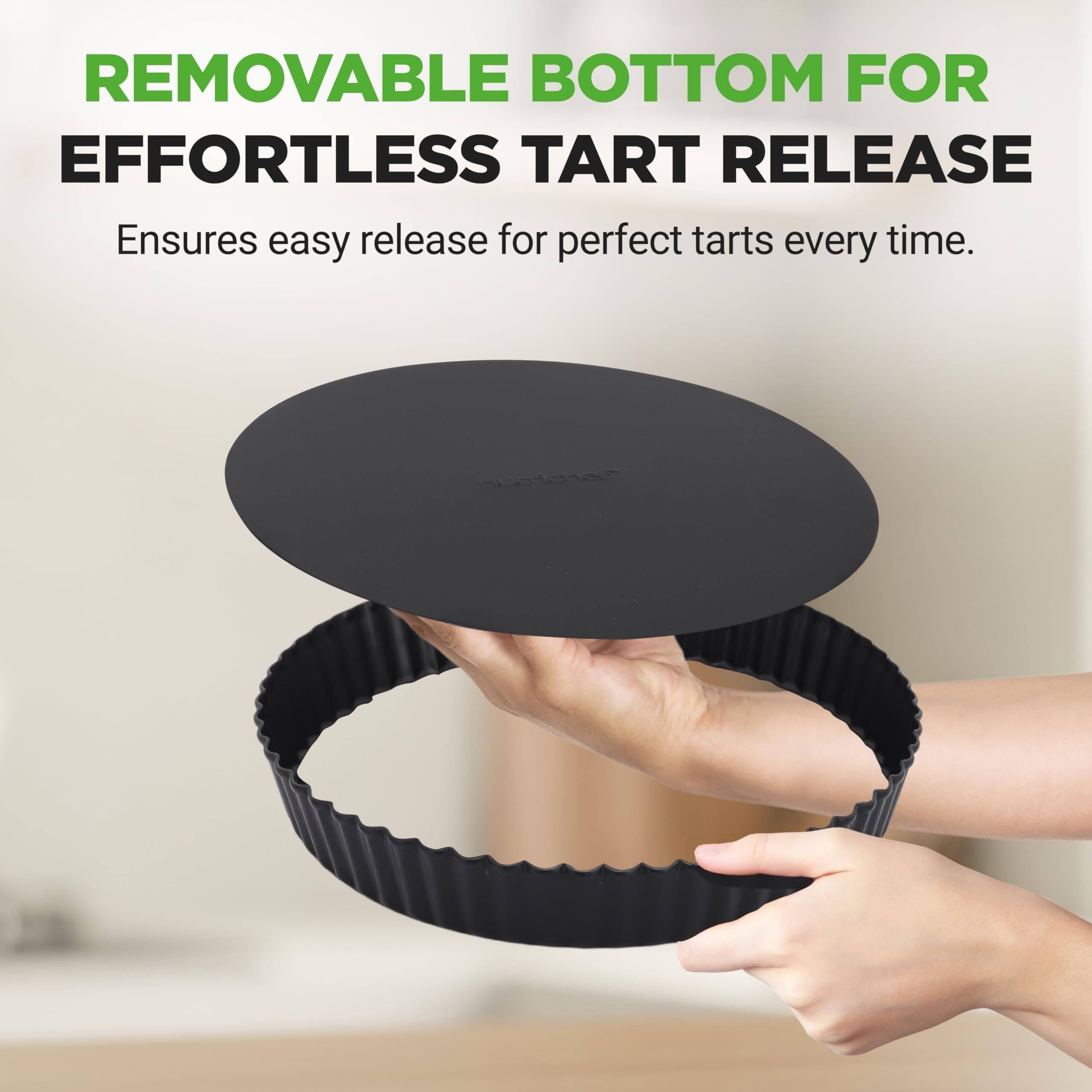 REMOVABLE BOTTOM FOR EFFORTLESS TART RELEASE  
Ensures easy release for perfect tarts every time.
