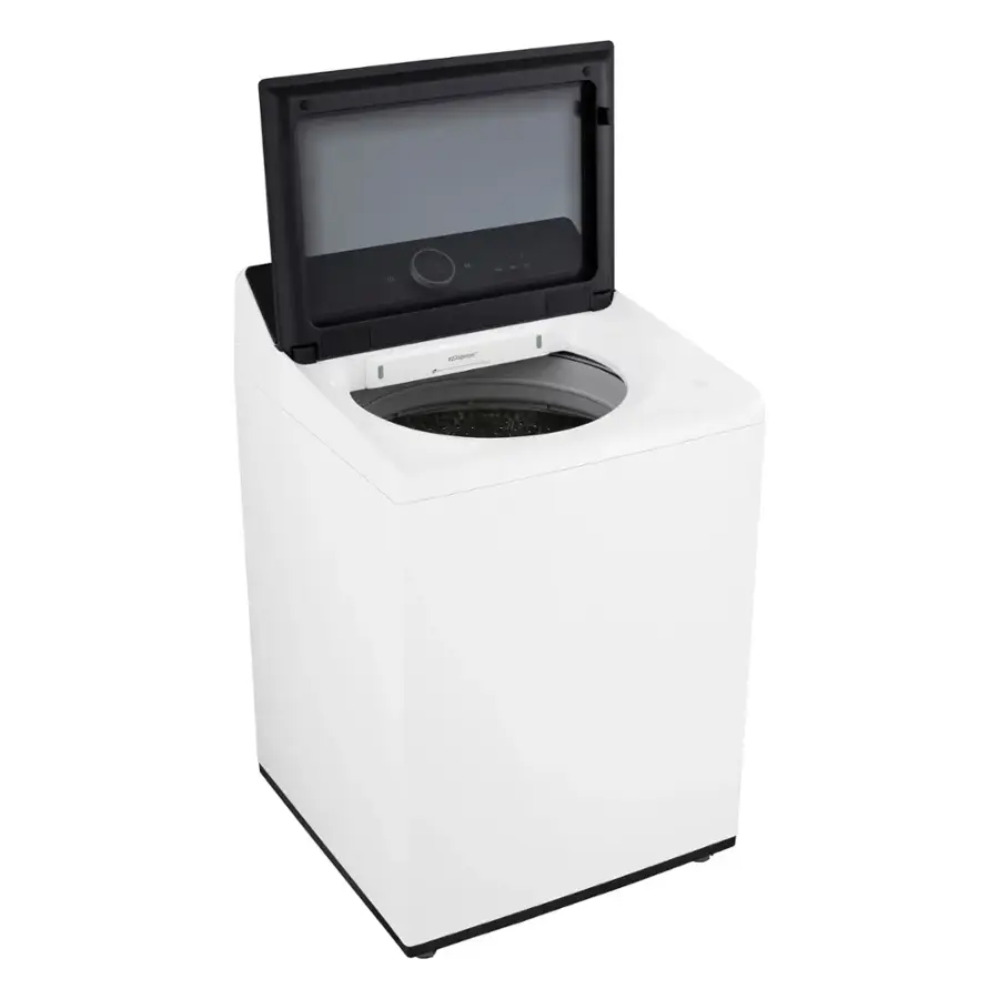 Alt View 9. LG - 5.5 Cu. Ft. High Efficiency Smart Top Load Washer with EasyUnload - Alpine White.