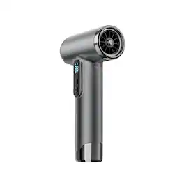 Cluzine - Wireless Rechargeable Hair Dryer, Negative Ions, DC Motor, Hot & Cold Wind for Dormitory - Black