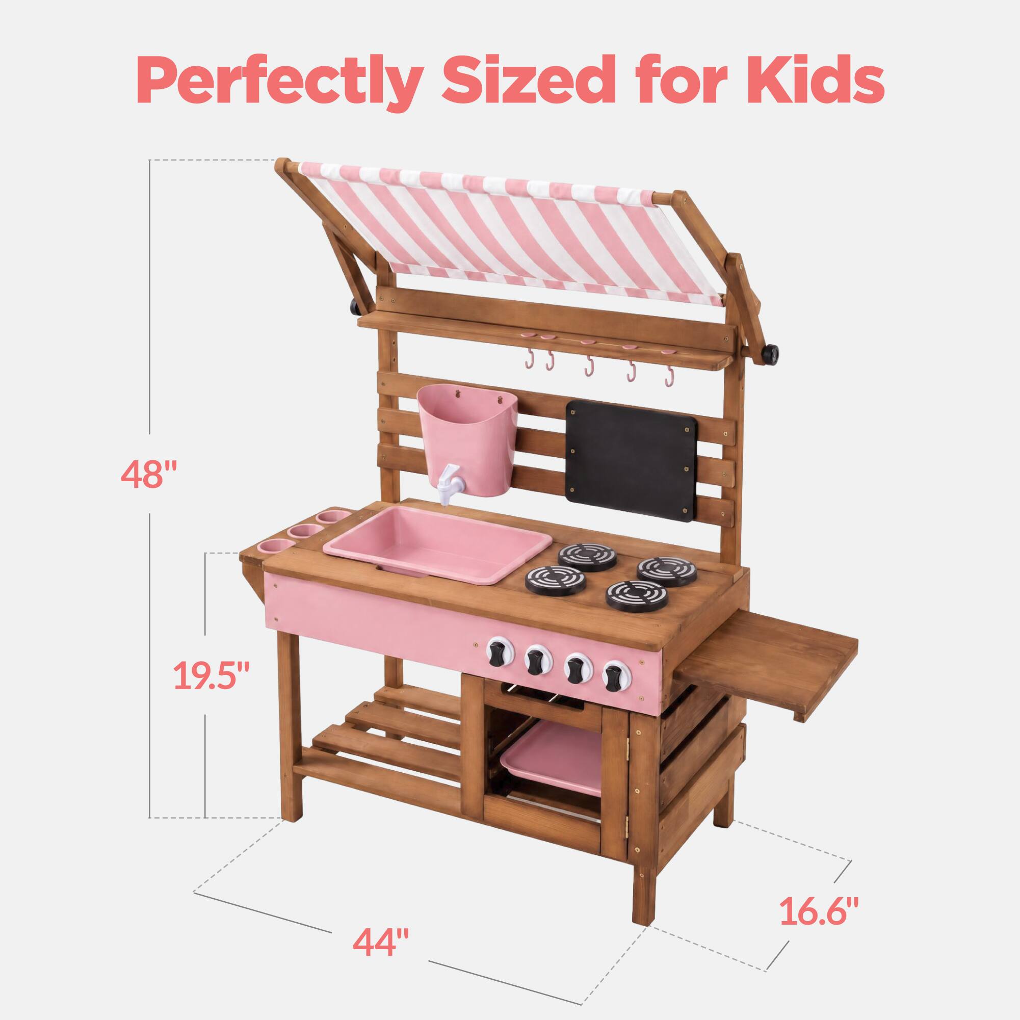 Perfectly Sized for Kids

48" 19.5" 44" 16.6"
