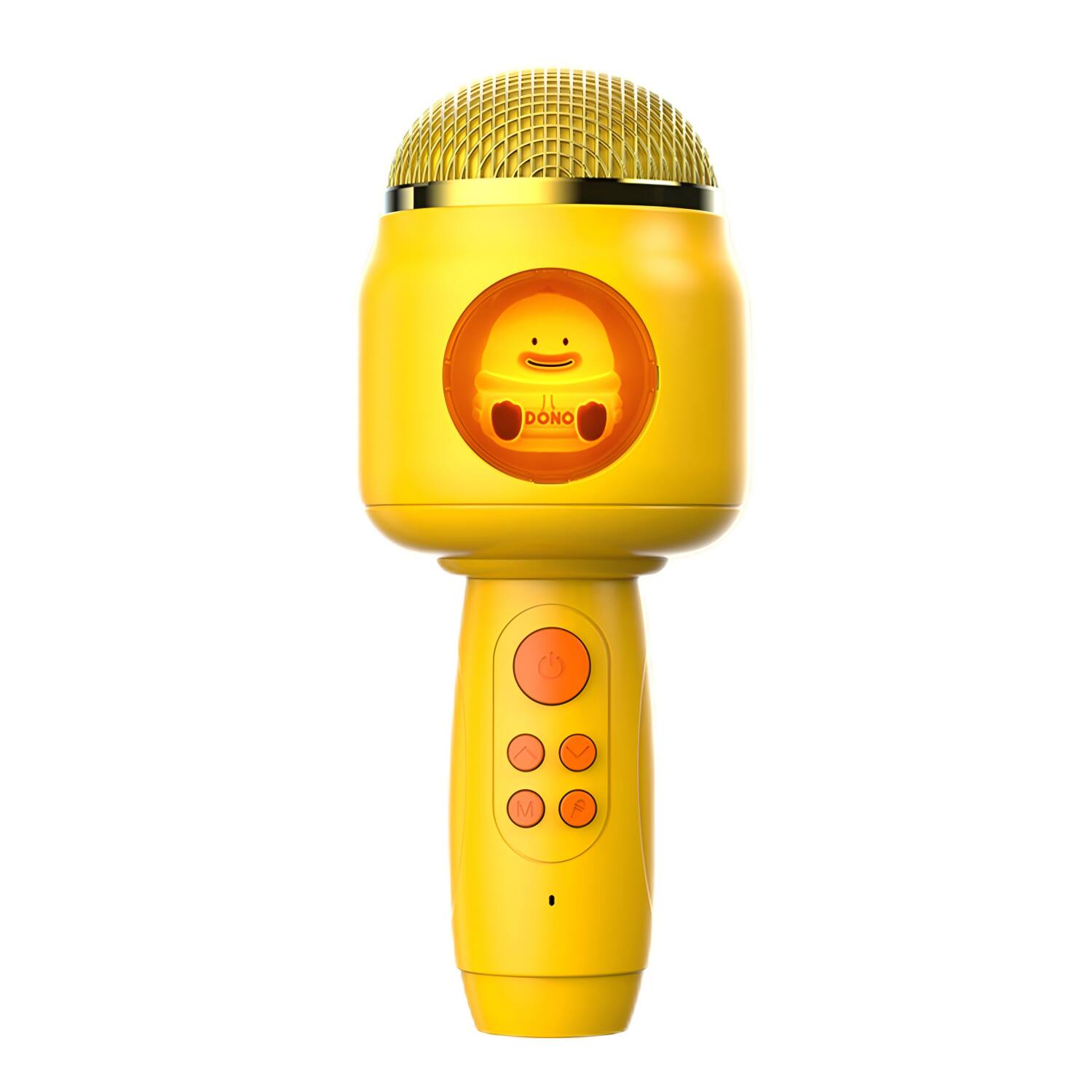 Front. Cluzine - Kids Karaoke Microphone, Cute Duck Bluetooth Speaker Mic with Duet & Voice Changer for Children.