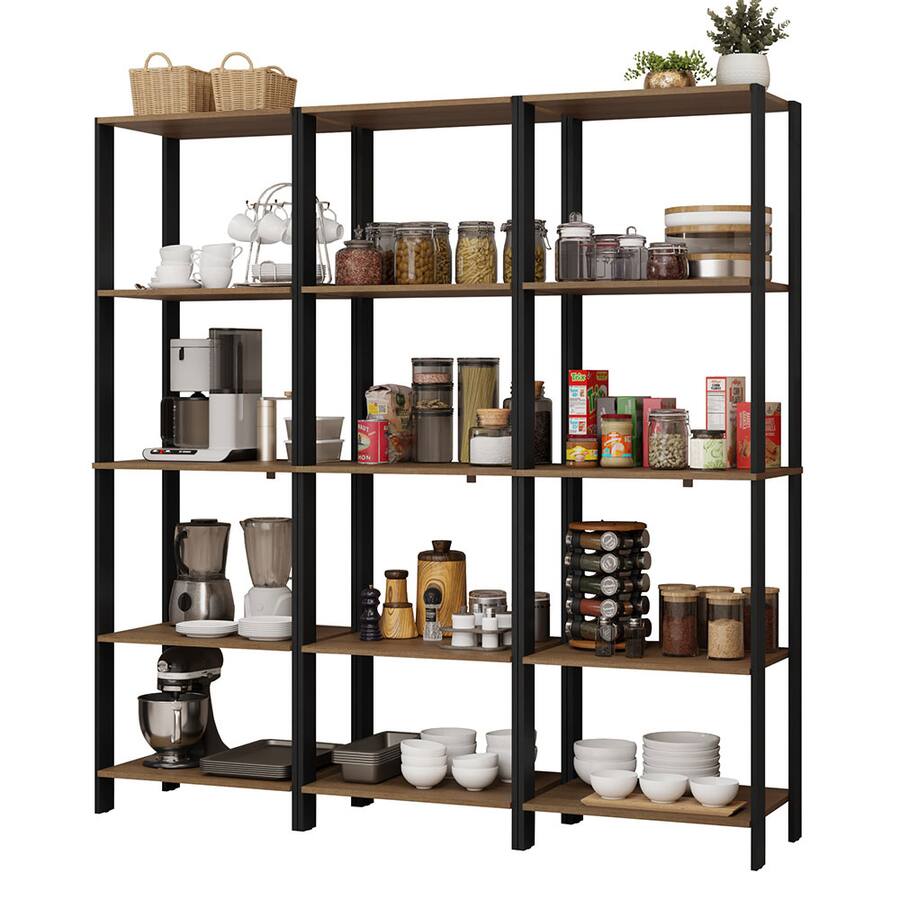 Madesa Kitchen Pantry Storage Rack with 15 Open Shelves 70