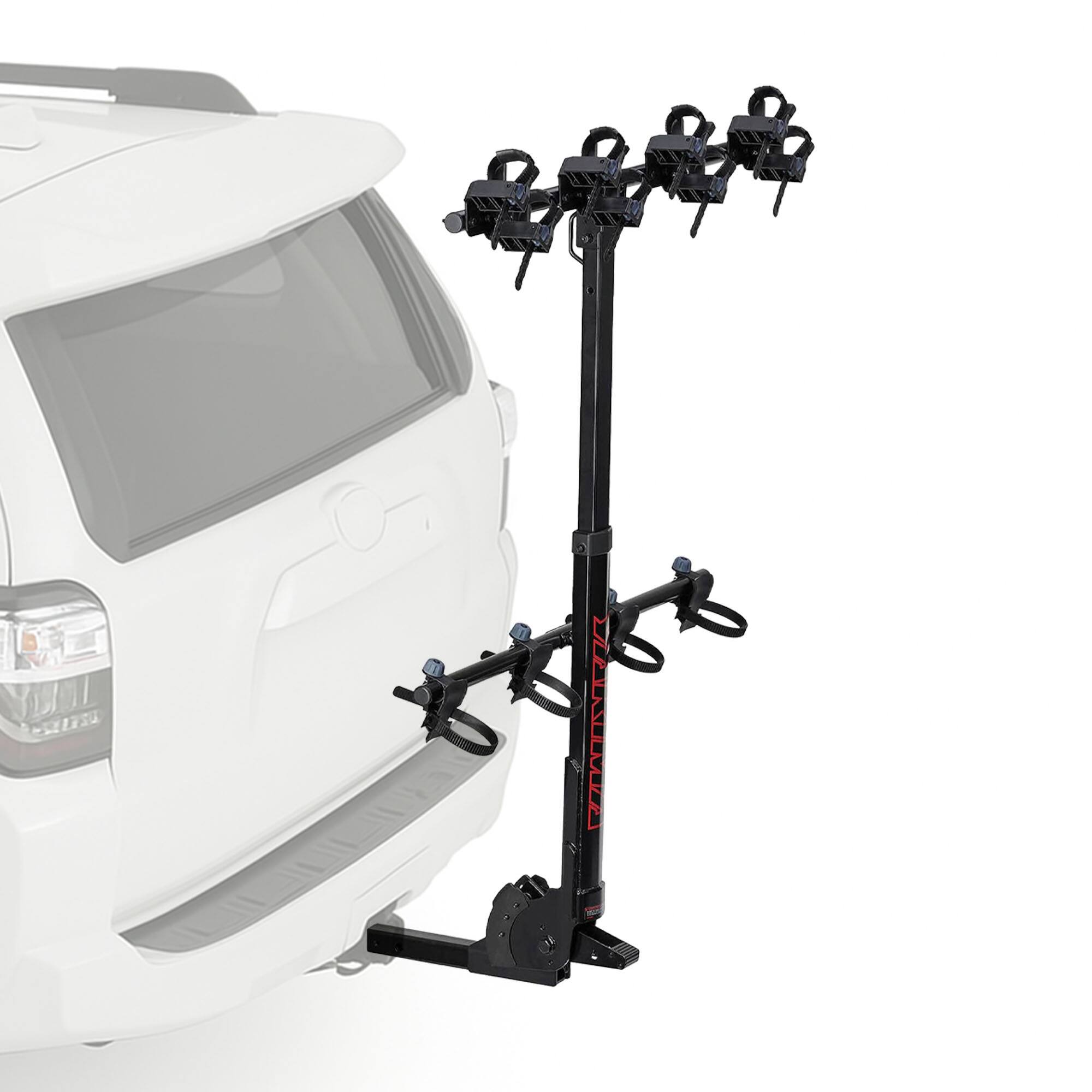Alt View 1. Yakima - Yakima HangTight 4 Vertical Hanging Hitch Bike Rack for 2 Inch Hitch Receivers - Black.