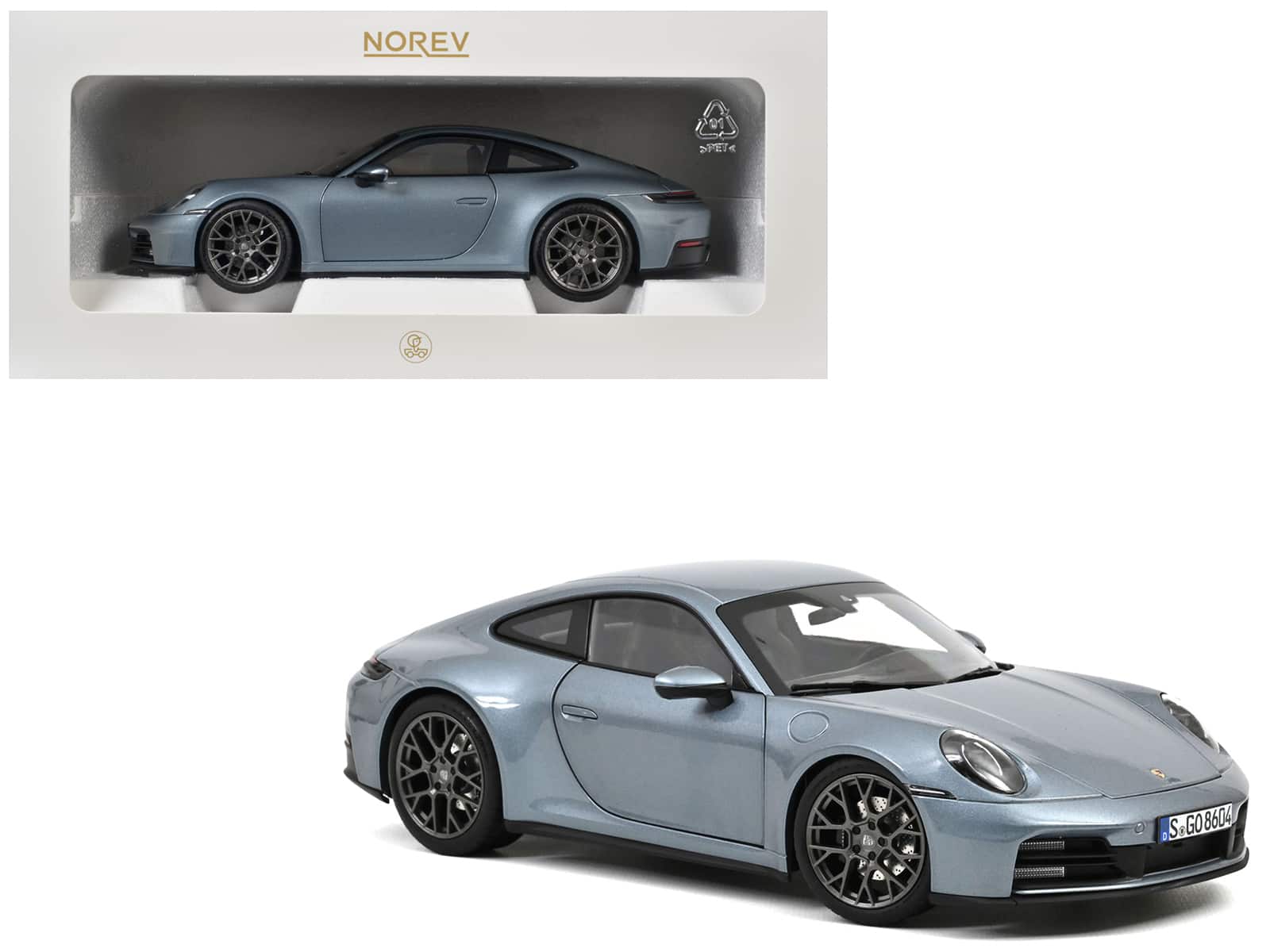 2024 Porsche 911 Carrera Polar Silver Metallic 1/18 Diecast Model Car by Norev price history on PriceWatchPro