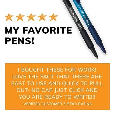 MY FAVORITE PENS!

I BOUGHT THESE FOR WORK! LOVE THE FACT THAT THEY ARE EASY TO USE AND QUICK TO PULL OUT—NO CAP, JUST CLICK AND YOU ARE READY TO WRITE!!!

-VERIFIED CUSTOMER 5-STAR RATING