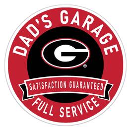 Fan Creations - Georgia Bulldogs 16" Dad's Garage Wood Sign - Multicolor