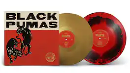 Black Pumas - Black Pumas - Gold / Black & Red Marbled - VINYL LP