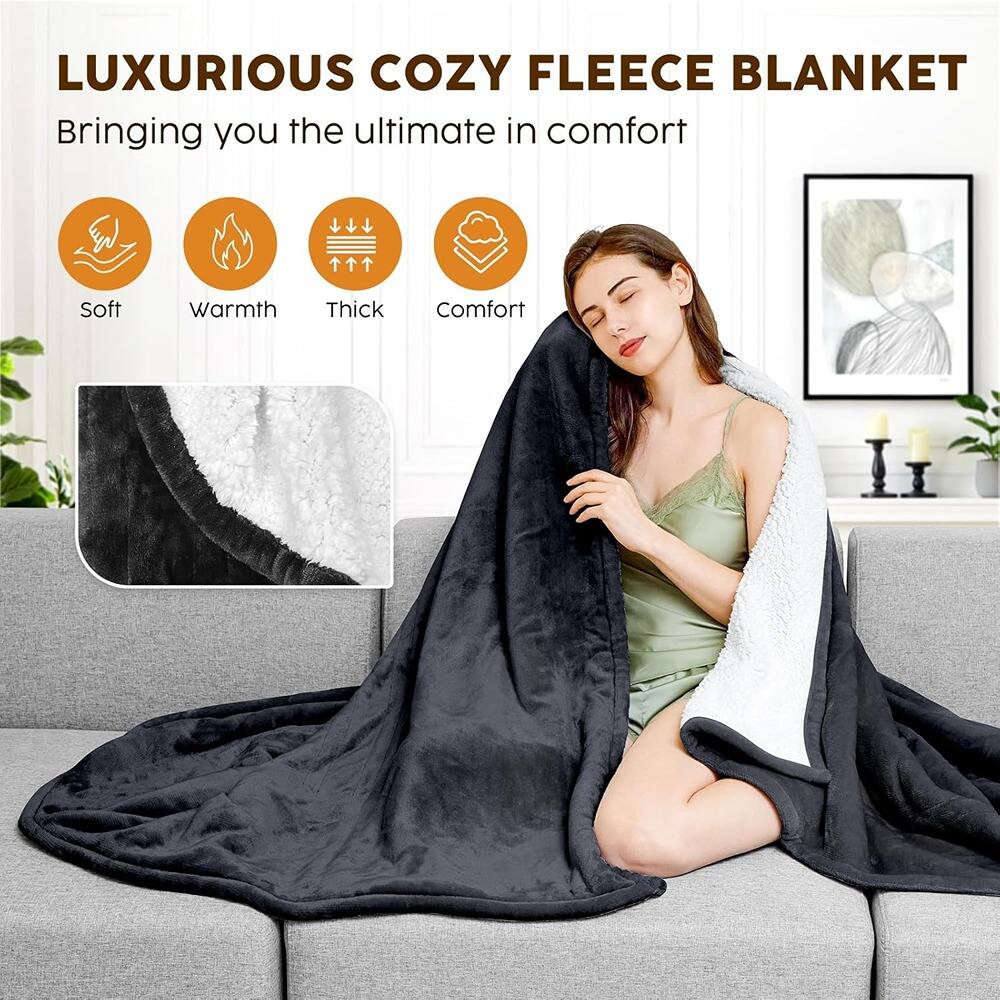 LUXURIOUS COZY FLEECE BLANKET  
Bringing you the ultimate in comfort  

- Soft  
- Warmth  
- Thick  
- Comfort