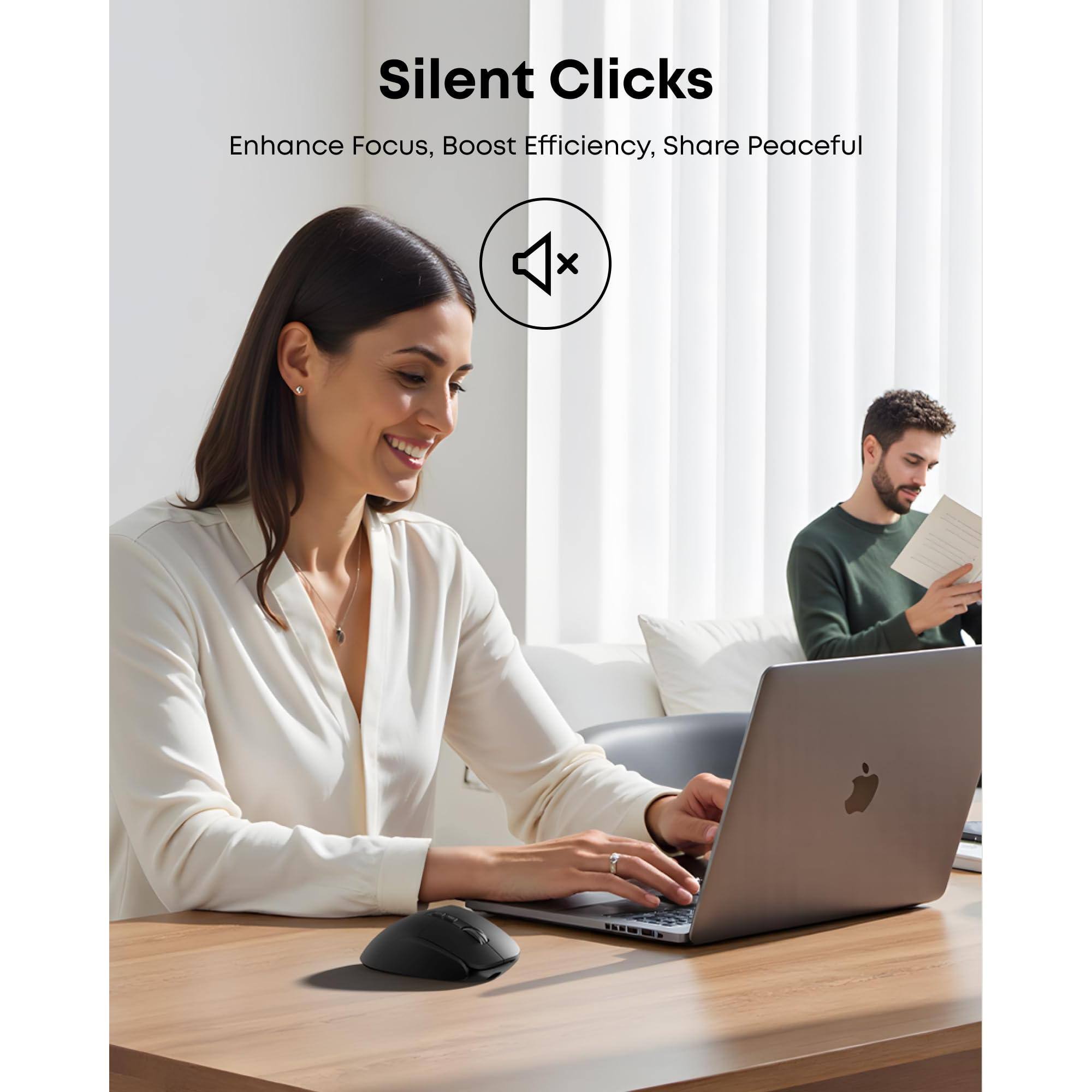 Silent Clicks  
Enhance Focus, Boost Efficiency, Share Peaceful
