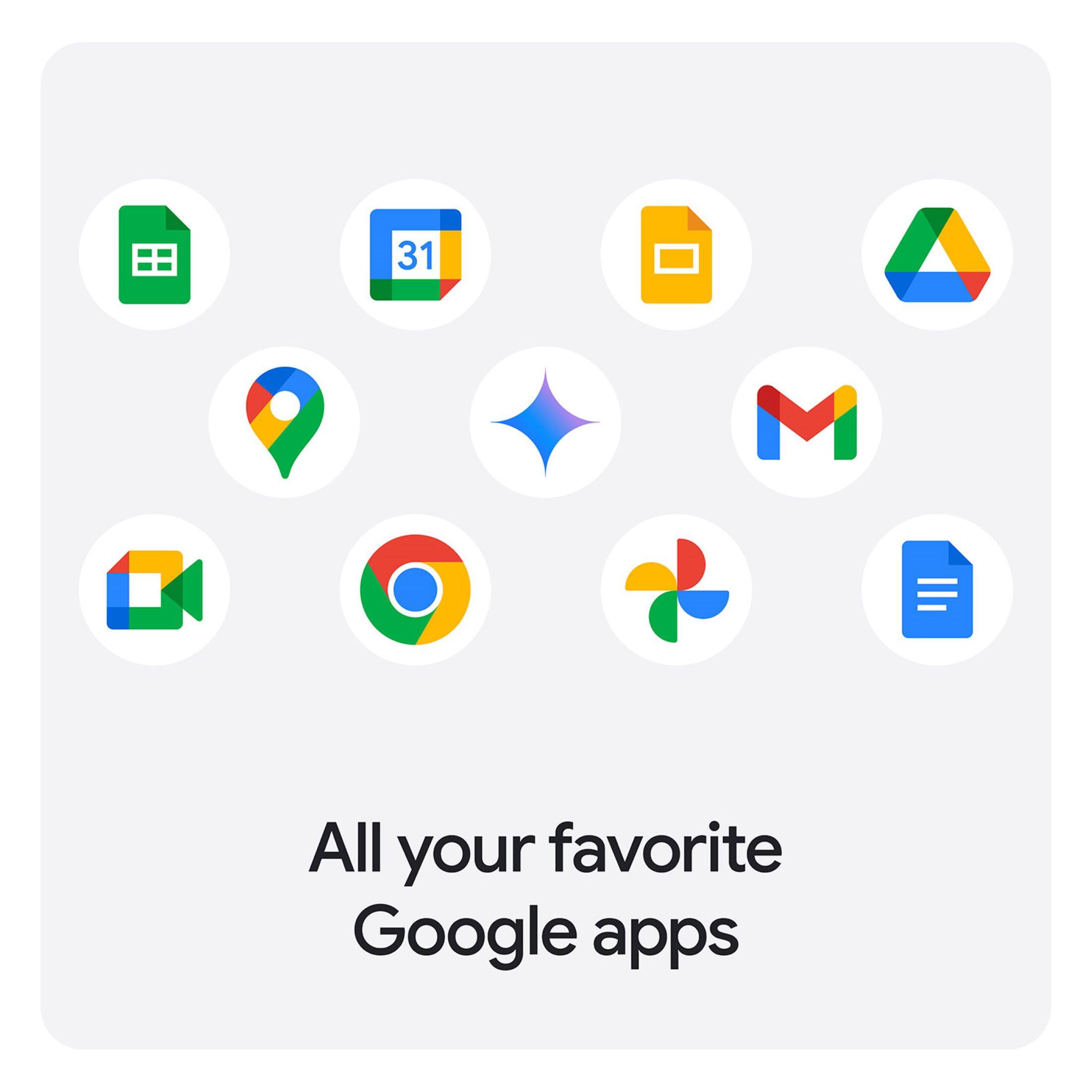 All your favorite Google apps.