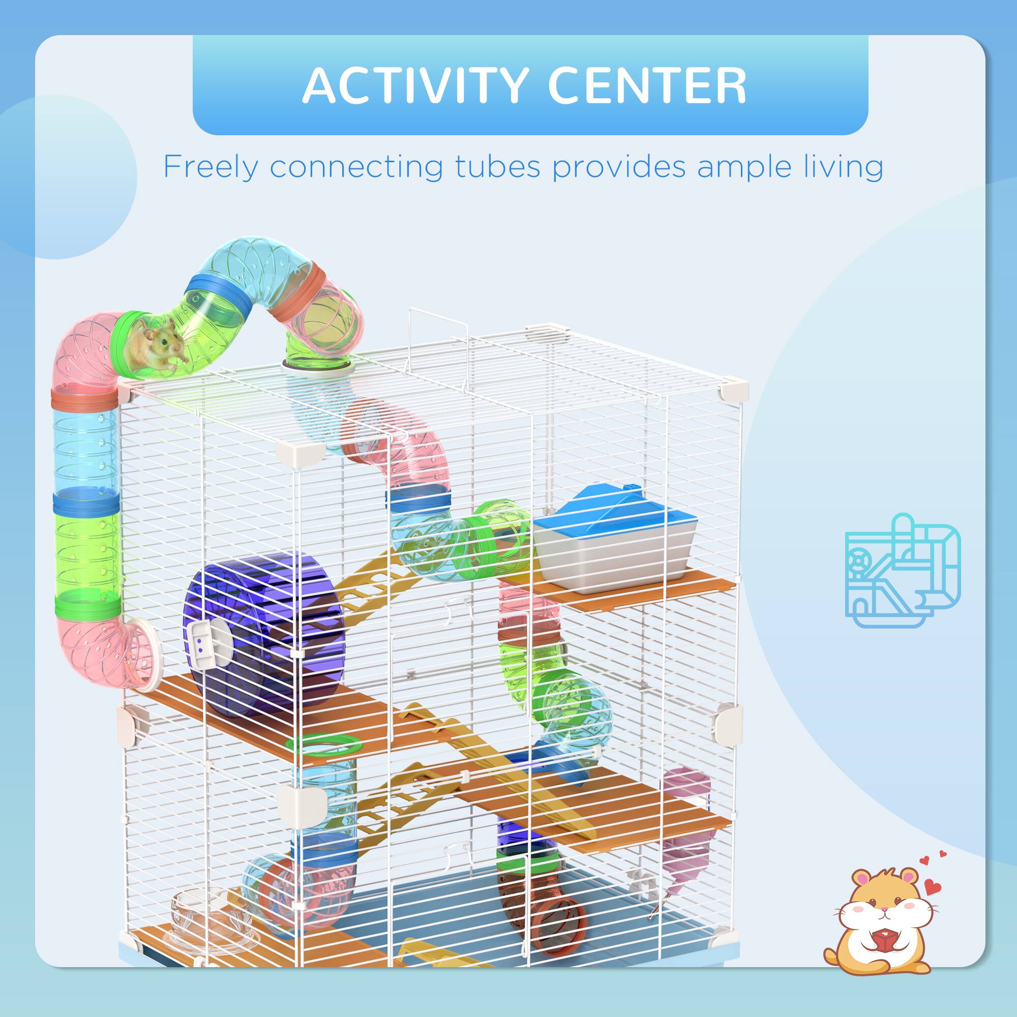 ACTIVITY CENTER

Freely connecting tubes provides ample living space.