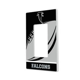 Keyscaper - Atlanta Falcons Passtime Design Single Rocker Lightswitch Plate - Multicolor