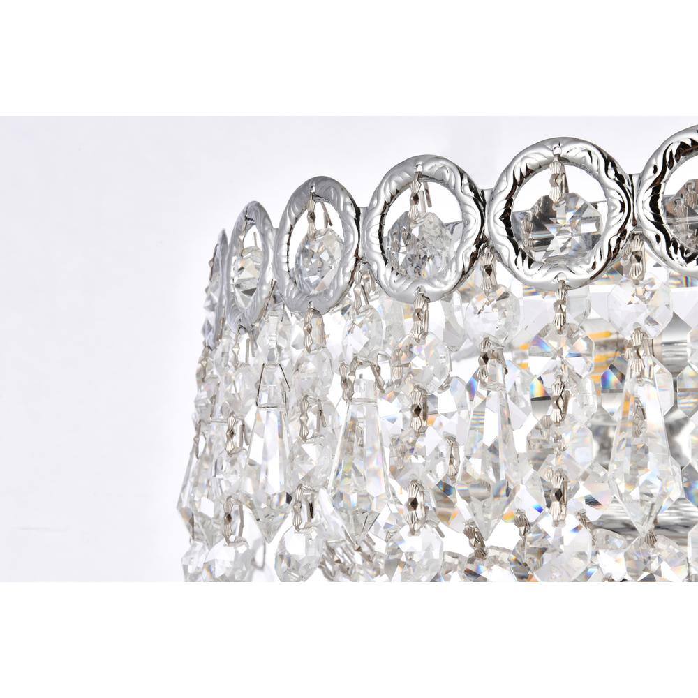 Alt View 2. Elegant Lighting - Century 2 light Chrome Wall Sconce Clear Royal Cut Crystal - Chrome.