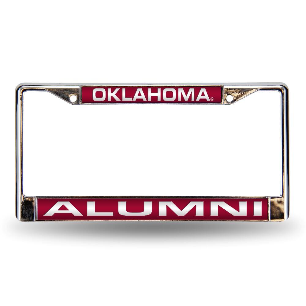 Oklahoma Sooners Alumni Chrome Metal Laser Cut License Plate Frame