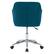 Alt View 13. CorLiving - Marlowe Upholstered Chrome Base Task Chair - Dark Blue.