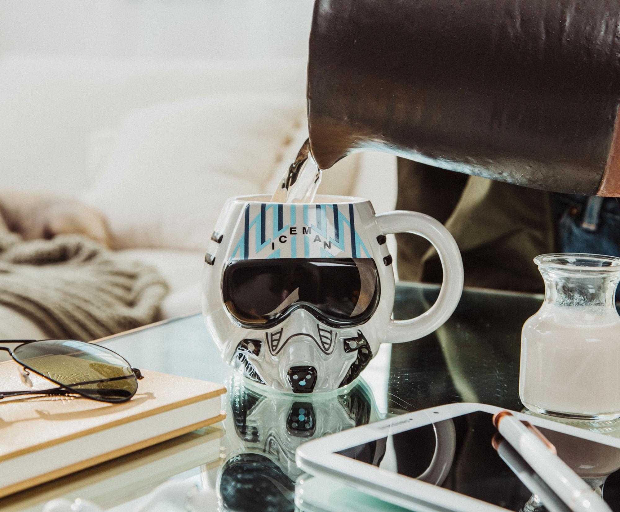 Alt View 5. Silver Buffalo - Top Gun: Maverick Iceman Helmet Sculpted Ceramic Mug | Holds 20 Ounces - Silver.