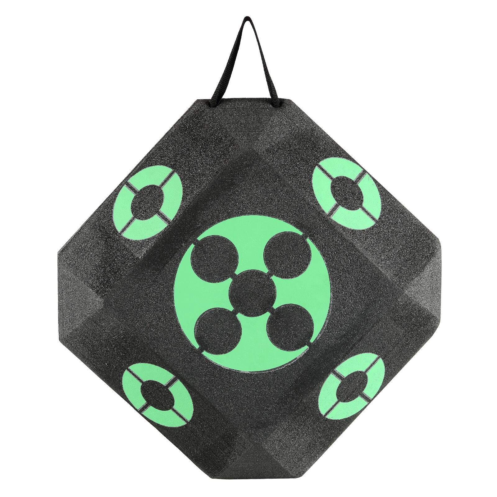 Alt View 5. VEVOR - Archery Target, 15"x15" All-side Shotting Archery Arrow Target, Outdoor Portable Archery Target - Black;Green.
