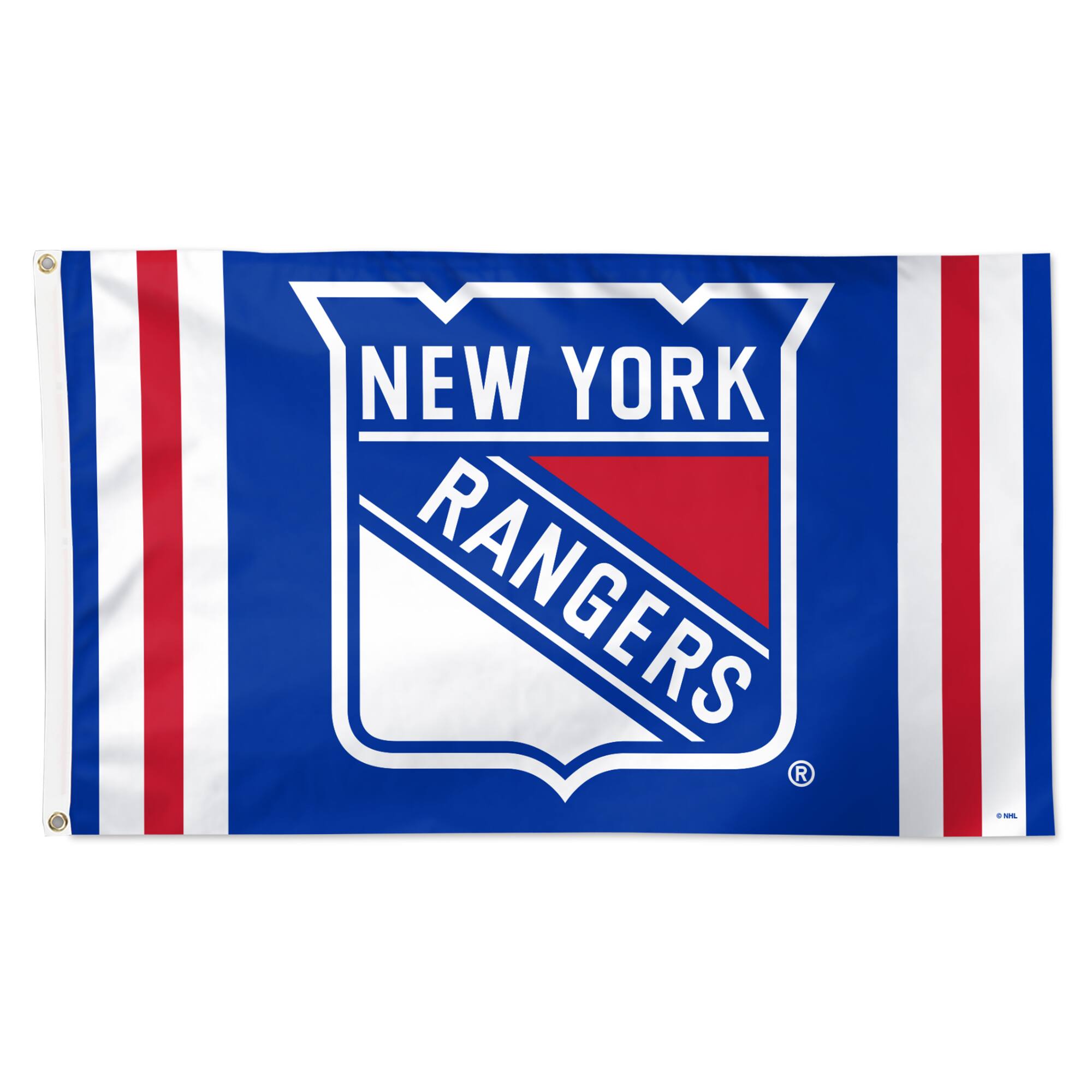WinCraft - New York Rangers 3' x 5' Logo Stripe Deluxe Single-Sided Flag - Multicolor