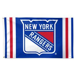 WinCraft - New York Rangers 3' x 5' Logo Stripe Deluxe Single-Sided Flag - Multicolor