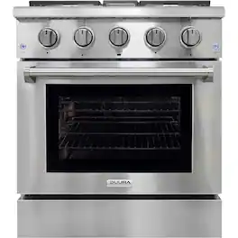 Avanti - 4.2 Cu. Ft. Stainless Freestanding Gas Range - Stainless Steel