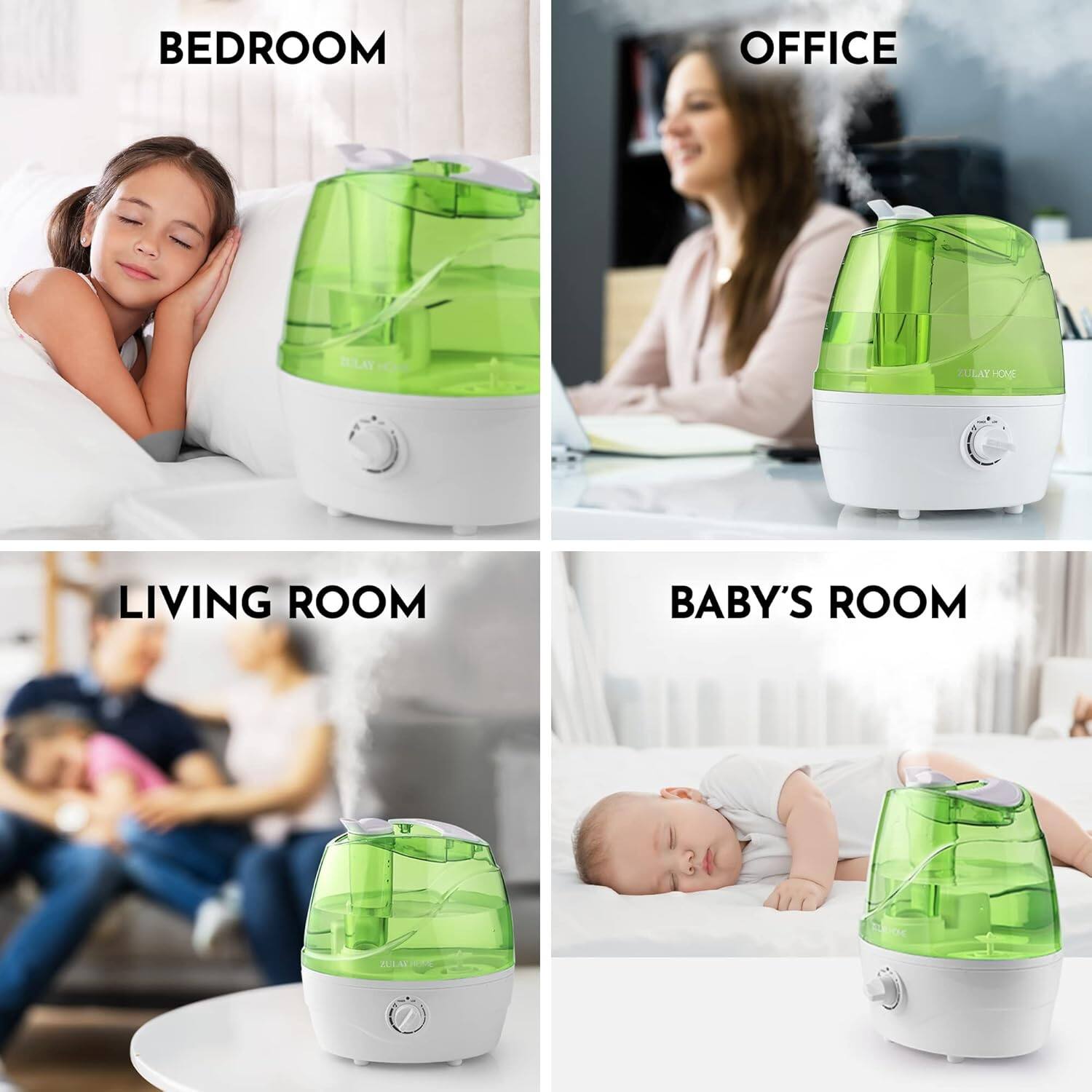 The corrected text is:

- Bedroom
- Office
- Living Room
- Baby's Room