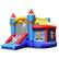 Front. Costway - InflatableBounce House Castle Slide Bouncer Kids Shooting Net/Without Blower - Multicolor.