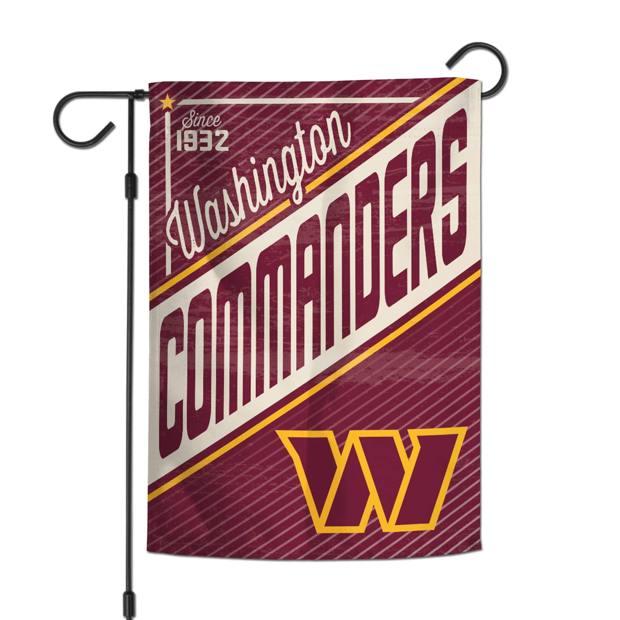 WinCraft - Washington Commanders 12" x 18" Retro Double-Sided Garden Flag - Multicolor