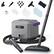 Front. GlowWise - 50-Sec Heat Steam Cleaner w/ 21-Piece Kit – 2.2L Refillable Tank, No Cooling Delay | Floors, Cars, Tile, Grout, Kitchen. - Grey.