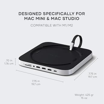 Satechi Stand & Hub For Mac Mini / Studio With NVMe SSD Enclosure Satechi Stand & Hub For Mac Mini / Studio With NVMe SSD Enclosure