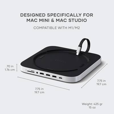 Satechi Stand & Hub For Mac Mini / Studio With NVMe SSD Enclosure Satechi Stand & Hub For Mac Mini / Studio With NVMe SSD Enclosure