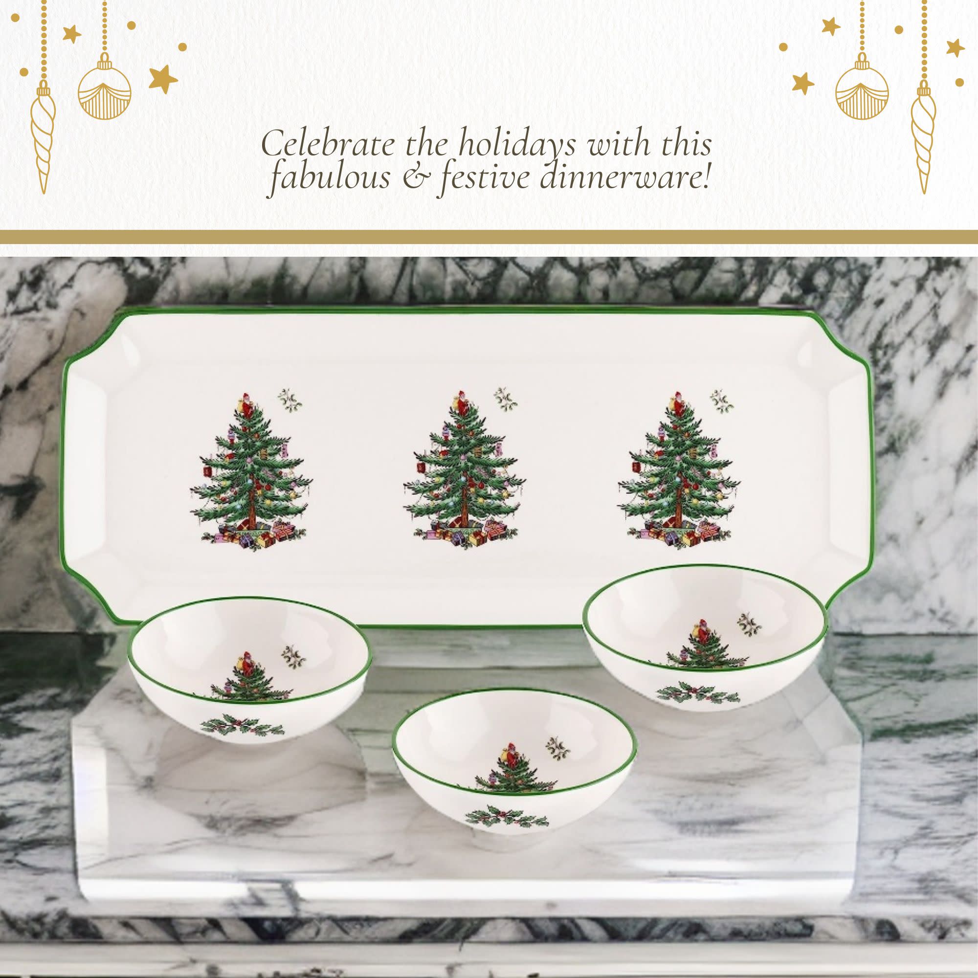 Celebrate the holidays with this fabulous & festive dinnerware!