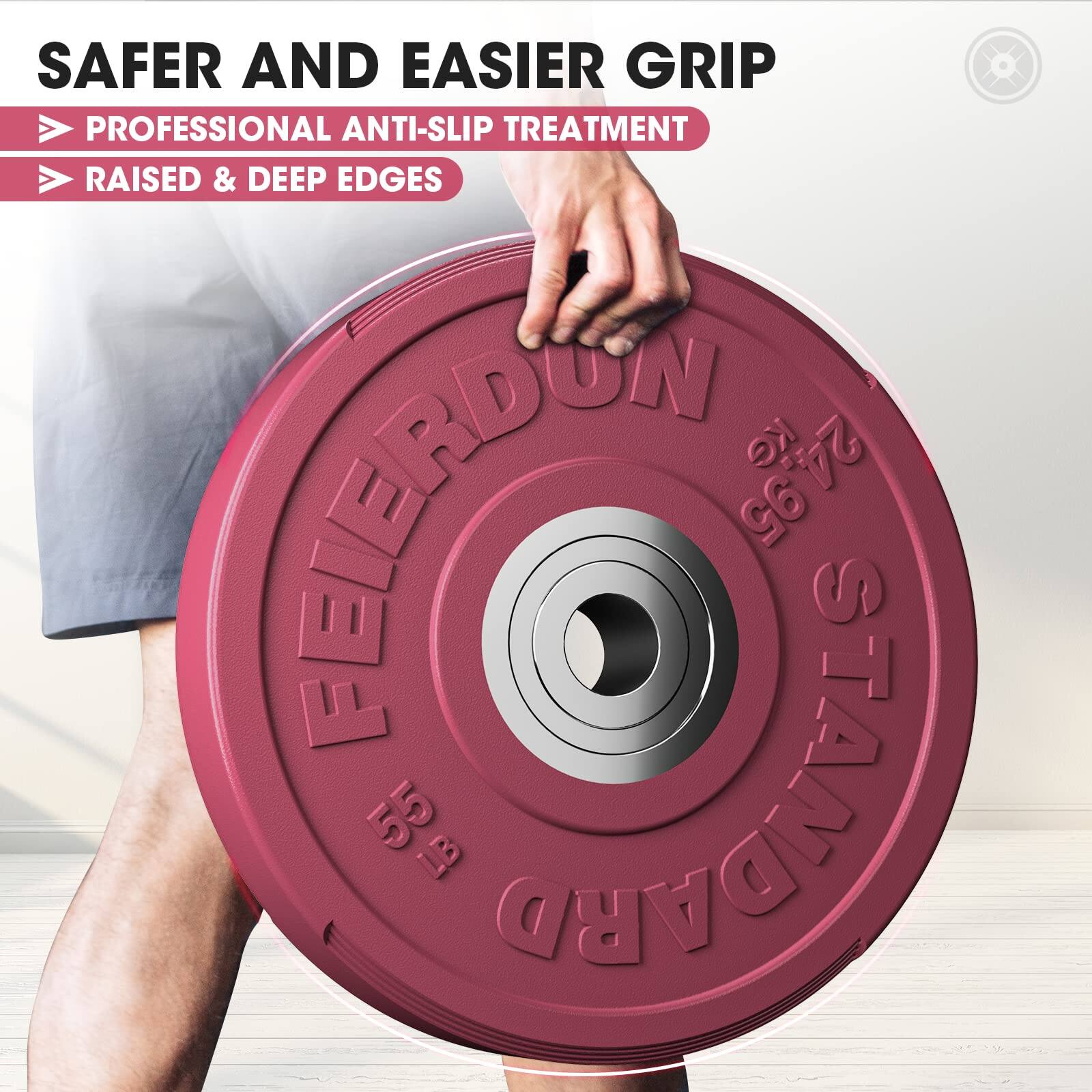SAFER AND EASIER GRIP

PROFESSIONAL ANTI-SLIP TREATMENT

RAISED & DEEP EDGES