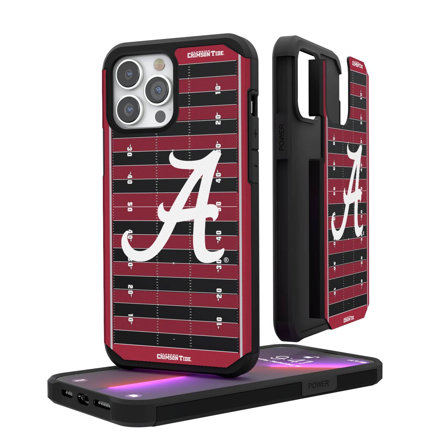 Keyscaper - NCAA - Alabama Crimson Tide Logo Field iPhone Rugged Case - 15 Pro - Multicolor price history on PriceWatchPro