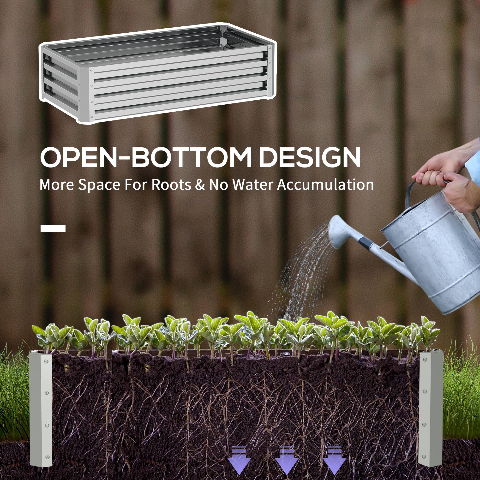 OPEN-BOTTOM DESIGN  
More Space For Roots & No Water Accumulation