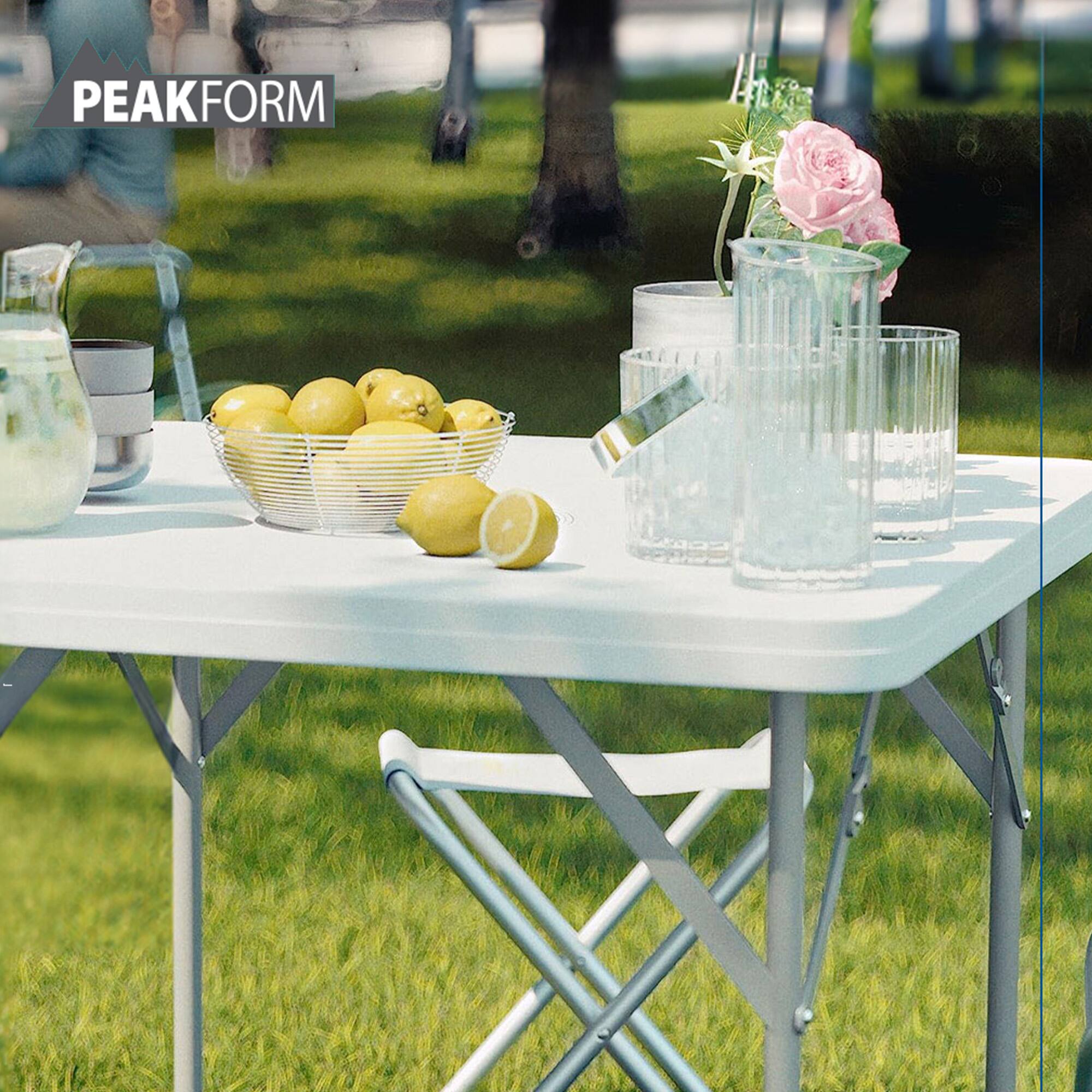 Alt View 3. Peakform - Peakform Compact Folding Banquet Table for Indoor or Outdoor Use, 34 Inch, White - White.