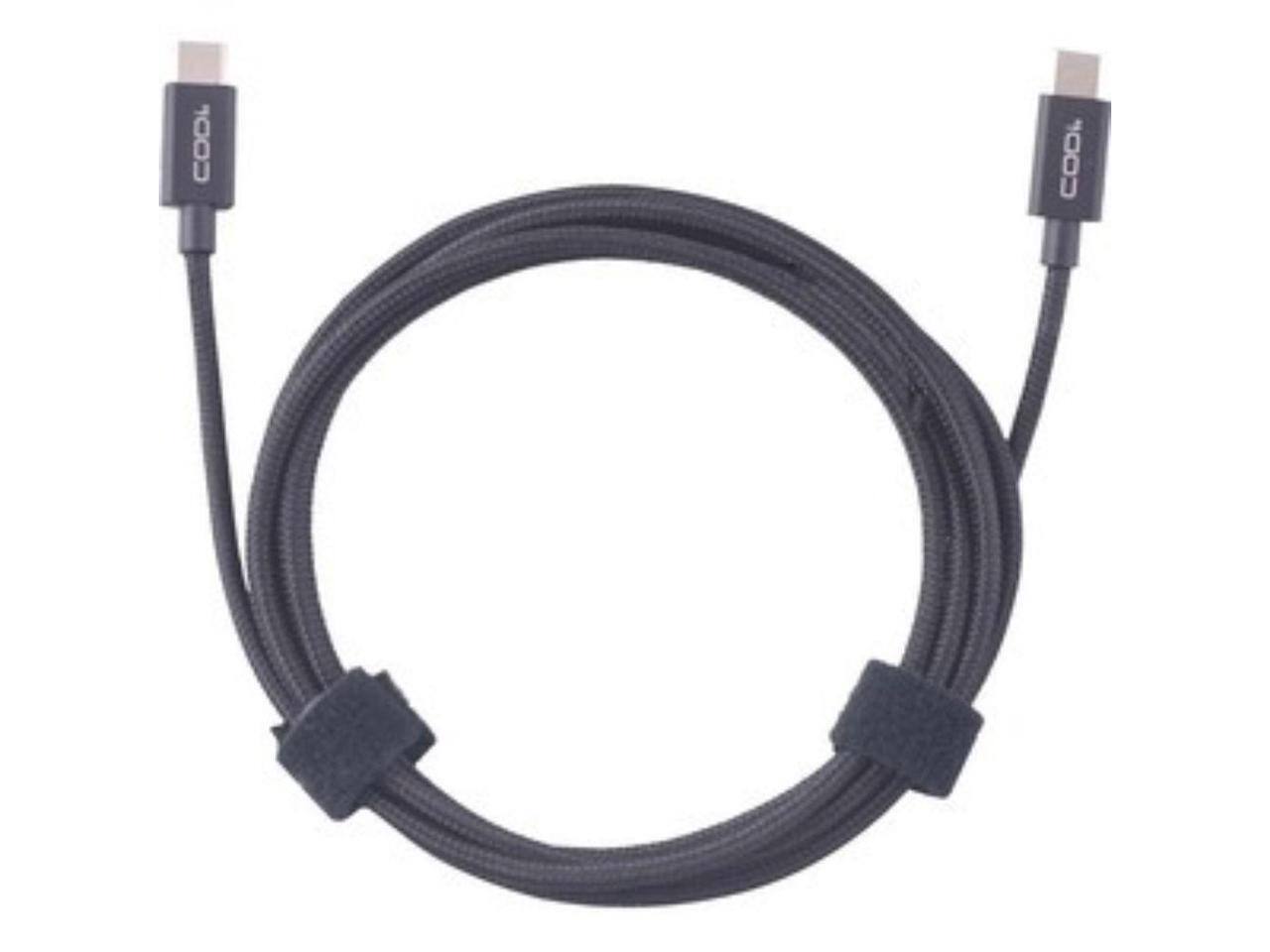Alt View 2. CODi - Codi 6' Braided Nylon USB-C to USB-C Charge & Sync Cable.