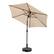 Left. Ainfox - Ainfox 9ft Patio Umbrella With Round umbrella base - Khaki.