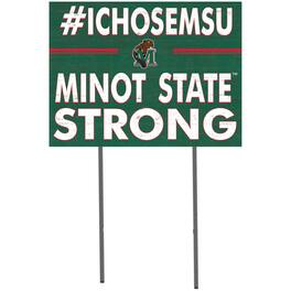 Jardine - Minot State Beavers 18'' x 24'' I Chose Lawn Sign - Green