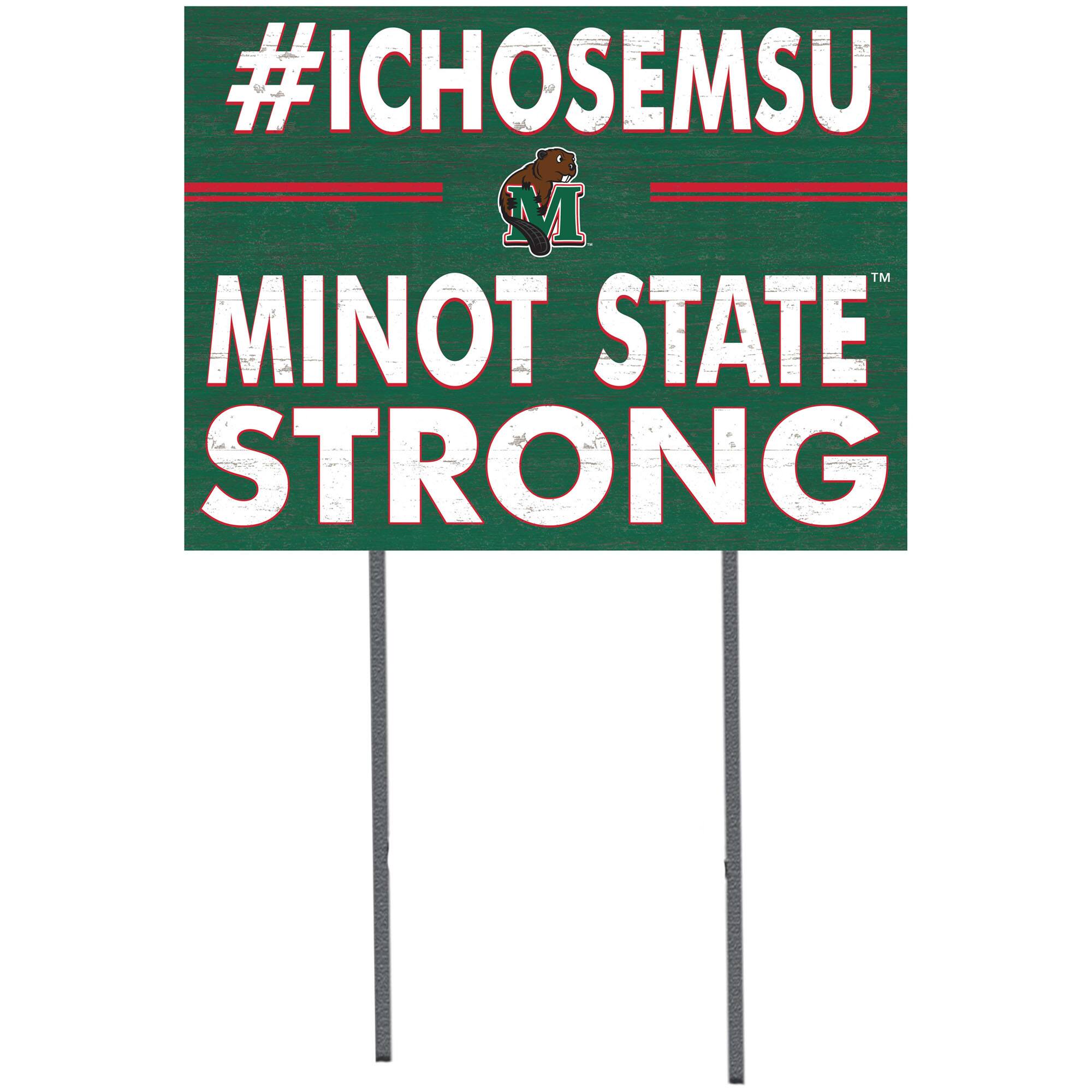 Minot State Beavers 18'' x 24'' I Chose Lawn Sign