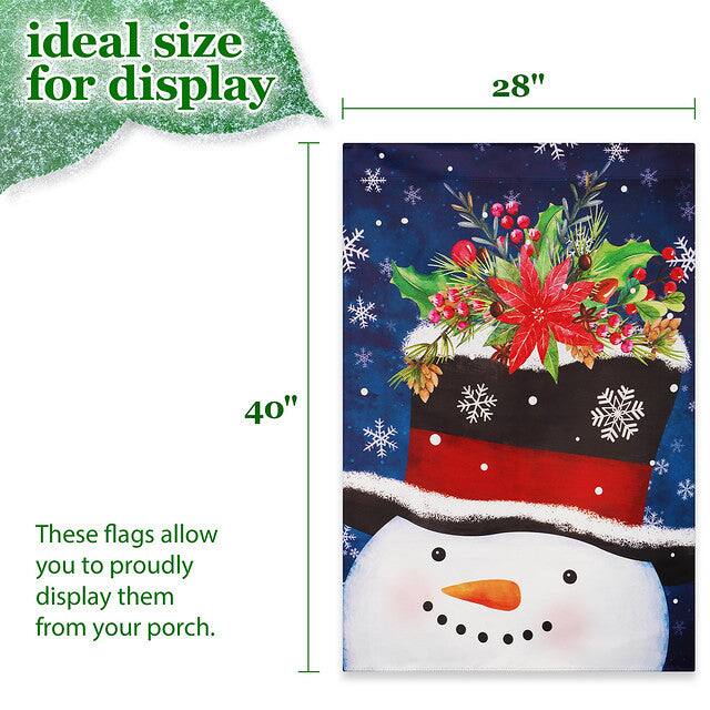 ideal size for display 28" 40" These flags allow you to proudly display them from your porch.