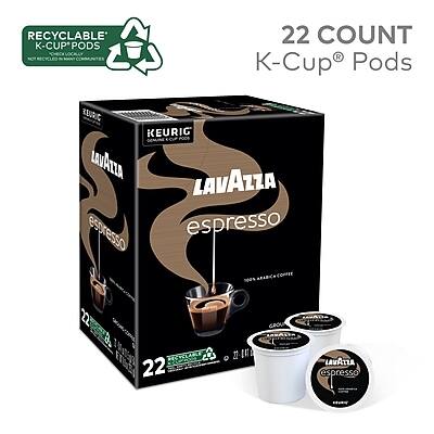RECYCLABLE K-CUP® PODS  
22 COUNT  
KEURIG® GENUINE  
LAVAZZA espresso  
22 COUNT K-Cup® Pods  
LAVAZZA espresso  
22 COUNT