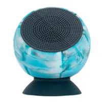 Speaqua - Barnacle Vibe 3.0 Portable Waterproof Bluetooth Speaker with Built in Storage (2,000 songs) - Tidal Blue - Tidal Blue - Front_Zoom