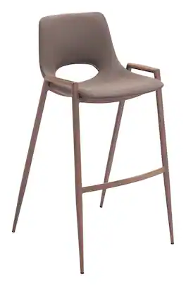 Hivvago - Desi Barstool (Set of 2) - Brown & Walnut