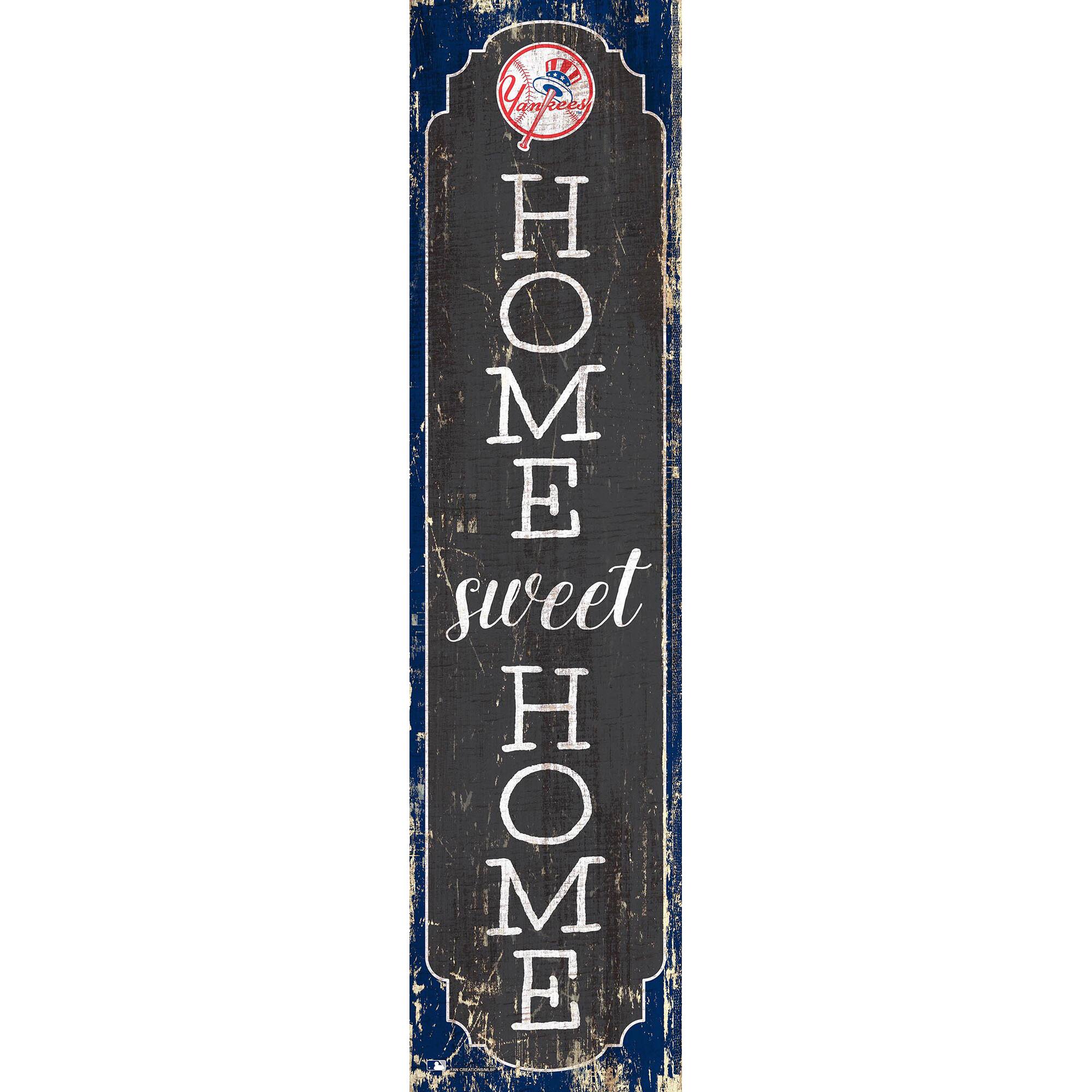 New York Yankees 24" Home Sweet Home Leaner Sign