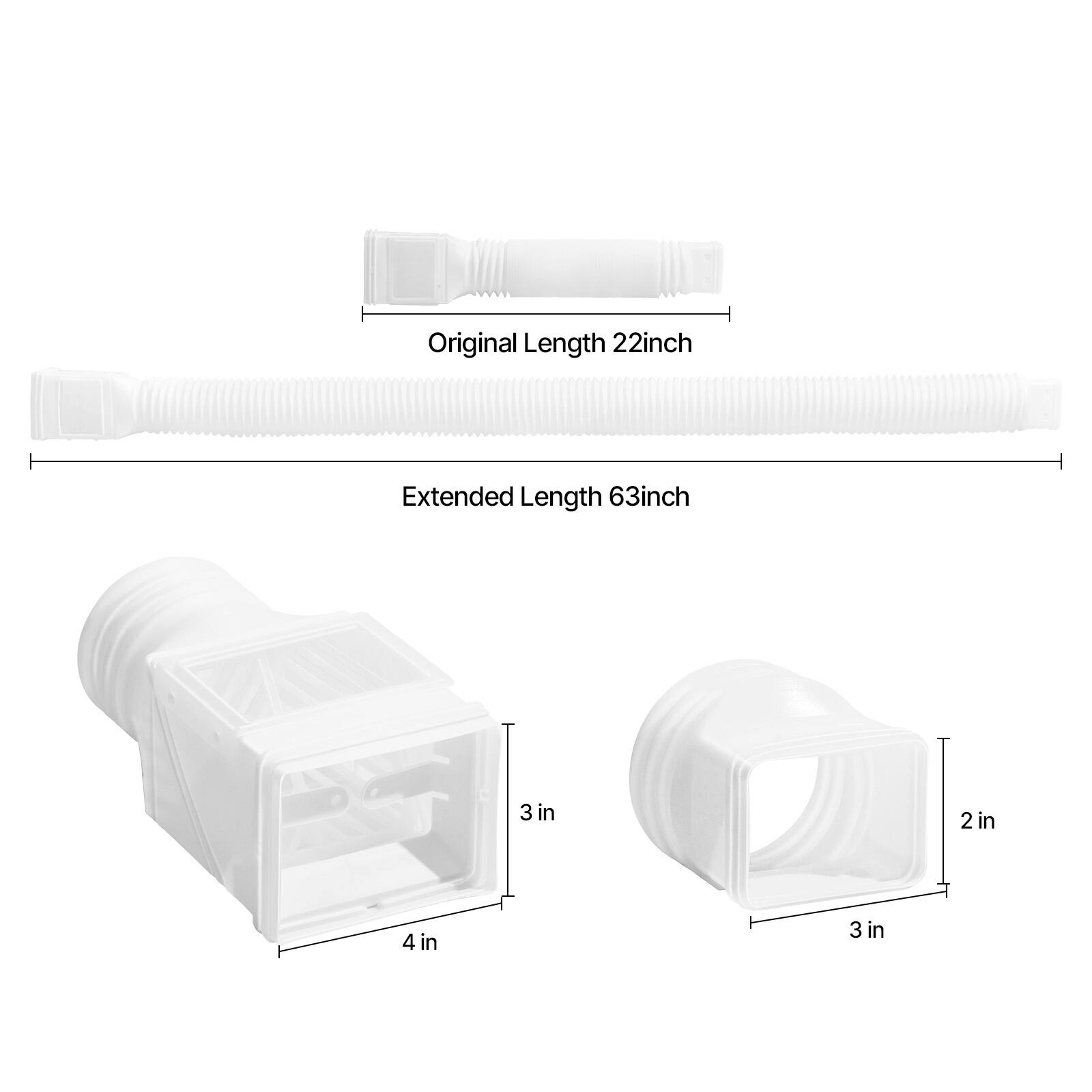 Original Length 22inch
Extended Length 63inch
3 in
4 in
3 in
2 in