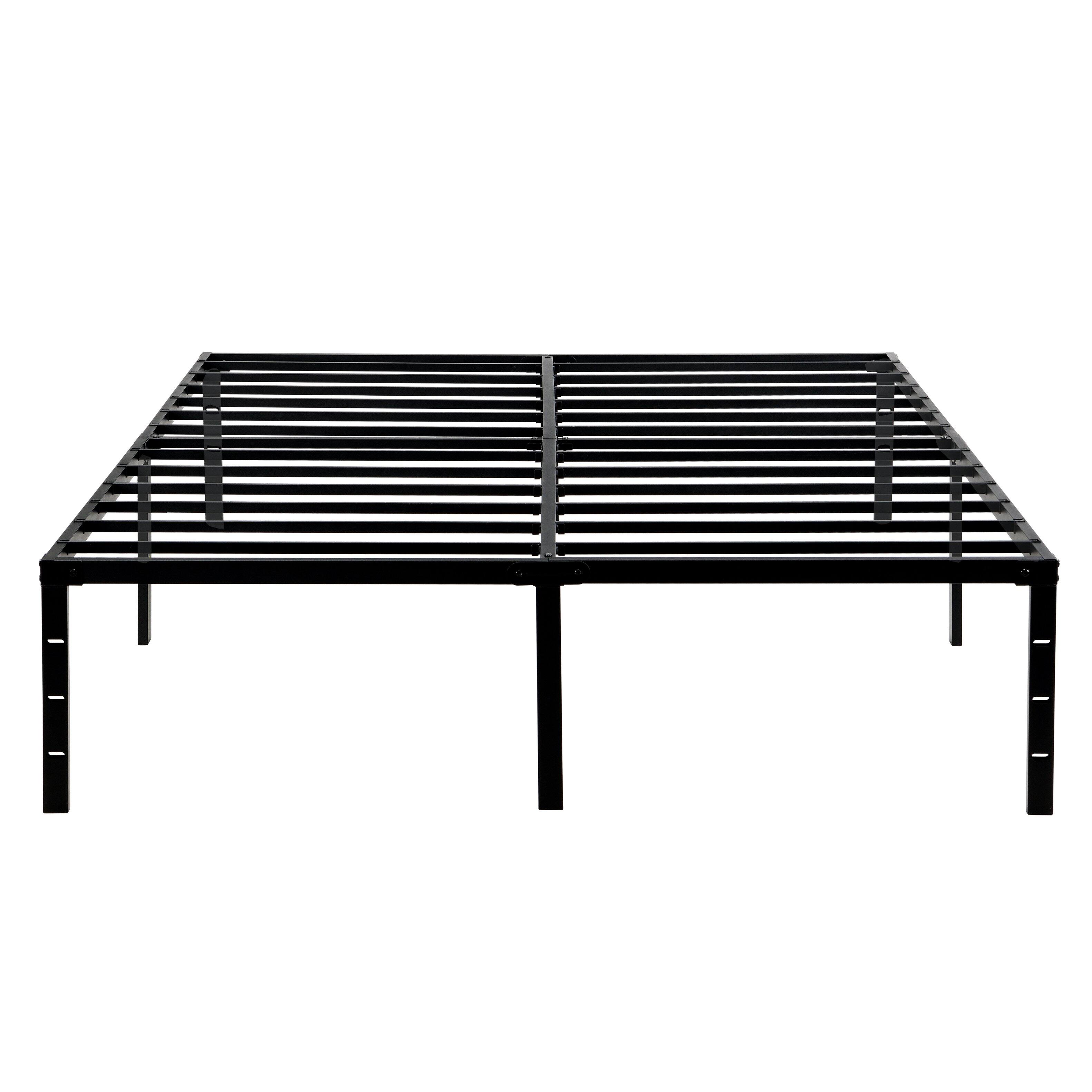 Alt View 2. LUCKY ONE - Queen Size Bed Frame - Black.