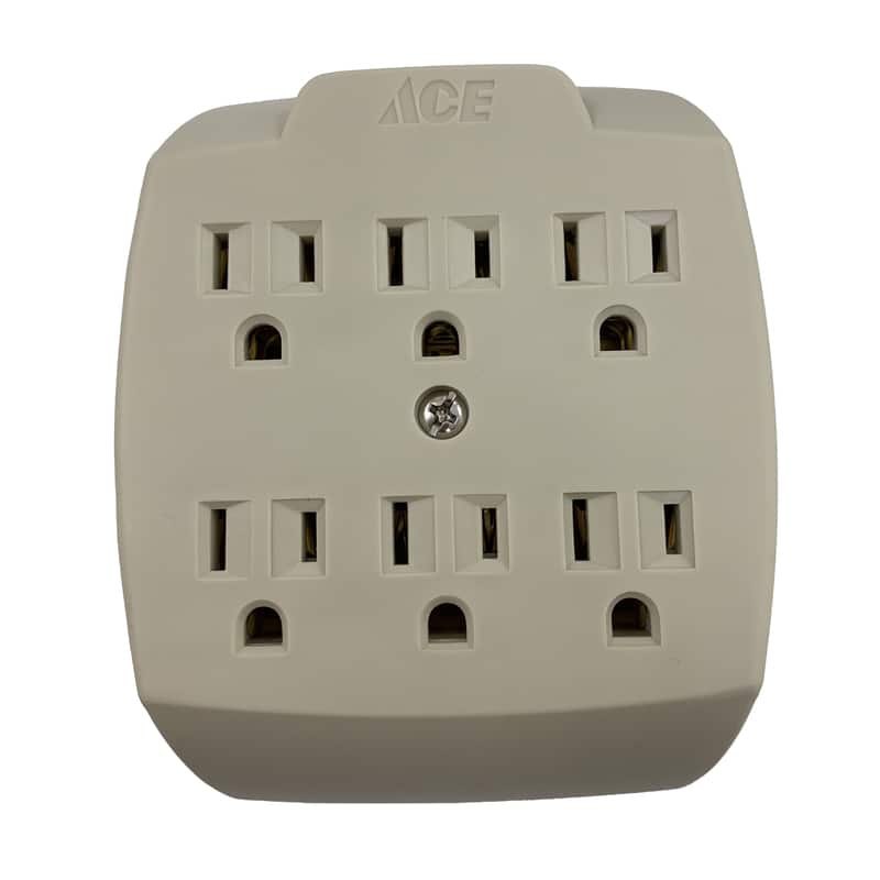 ProjeX - Grounded 6 outlets Adapter 1 pk