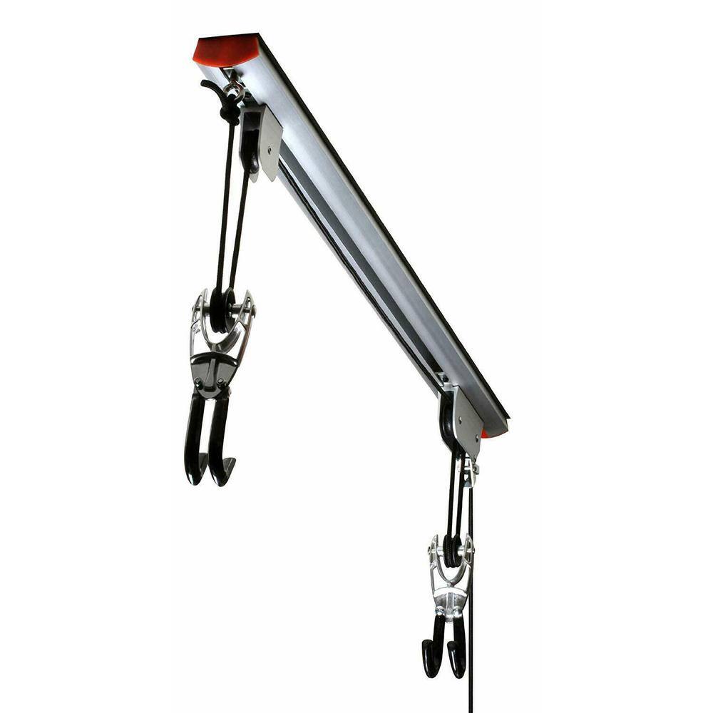 Alt View 6. Sportsman Pro-Series - Ceiling Mount Aluminum Bicycle Lift - Silver.