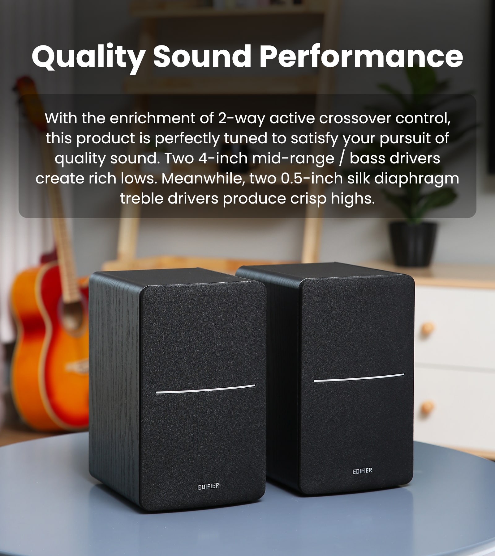 Edifier R1280DBs Powered Bluetooth Computer Speakers, Bookshelf